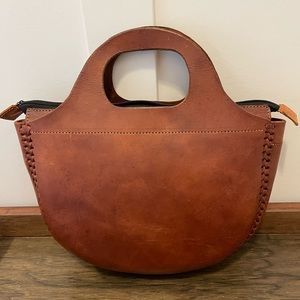 Leather Artisan Clutch Bag Cozumel Mexico